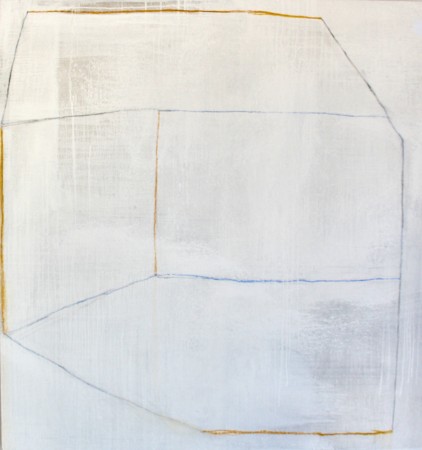 Jaume Ribas. "Celda sobre blanc IV" Oli s/tela 210x220. Foto: Galeria Atelier